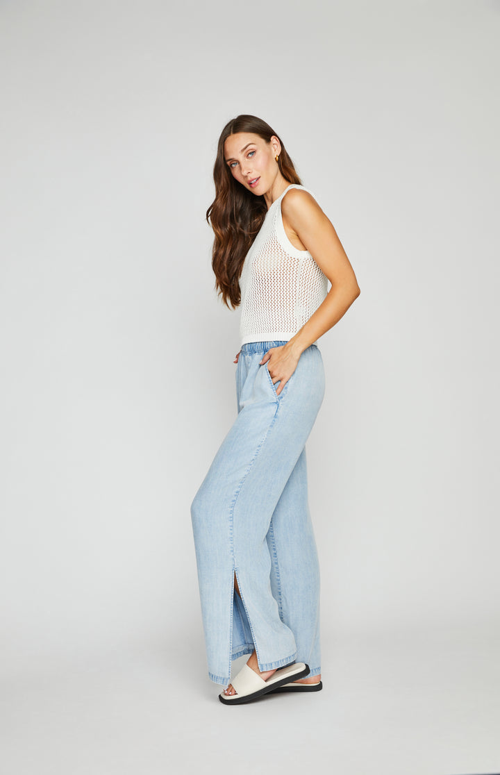 GENTLE FAWN | ORWELL WIDE LEG PANT | LIGHT BLUE