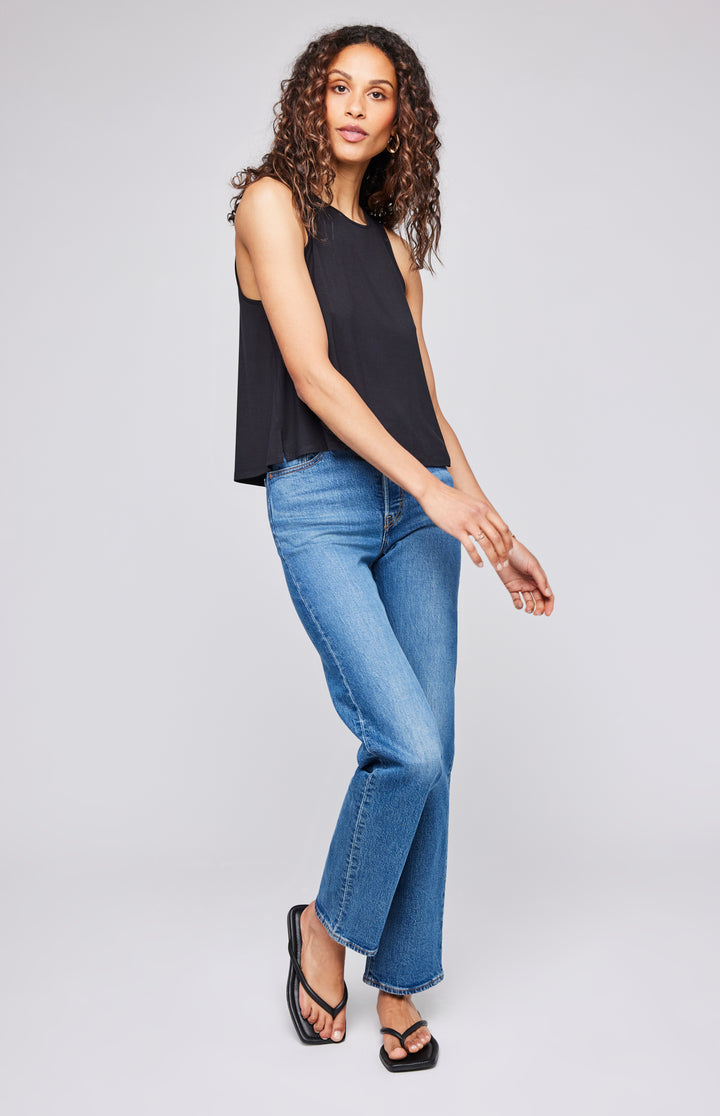 GENTLE FAWN | ICON DIANA TANK | BLACK