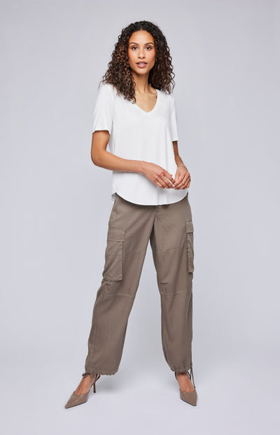 GENTLE FAWN | AVERY WIDE LEG CARGO PANT | OLIVE