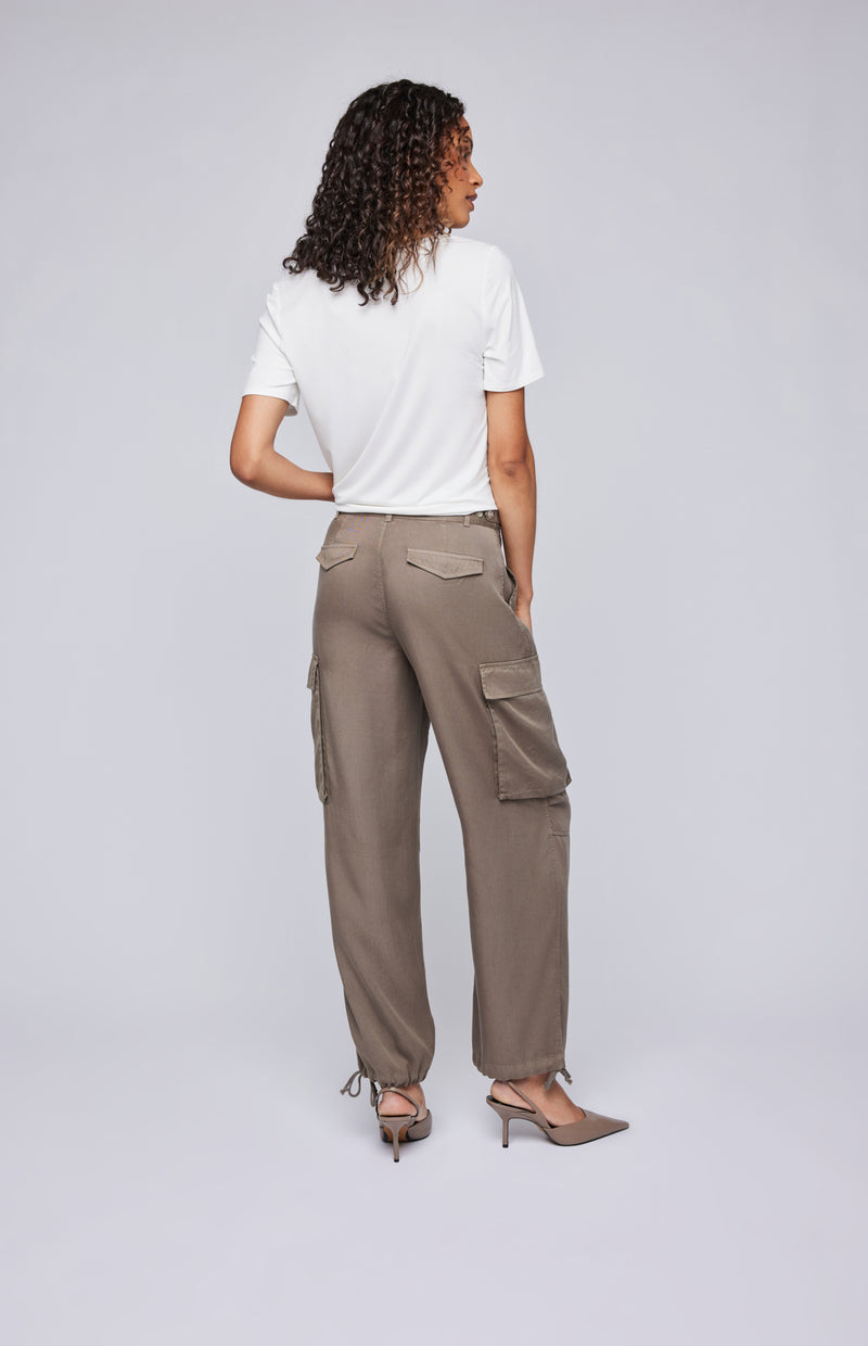 GENTLE FAWN | AVERY WIDE LEG CARGO PANT | OLIVE