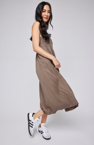 GENTLE FAWN | JANE MIDI DRESS | OLIVE