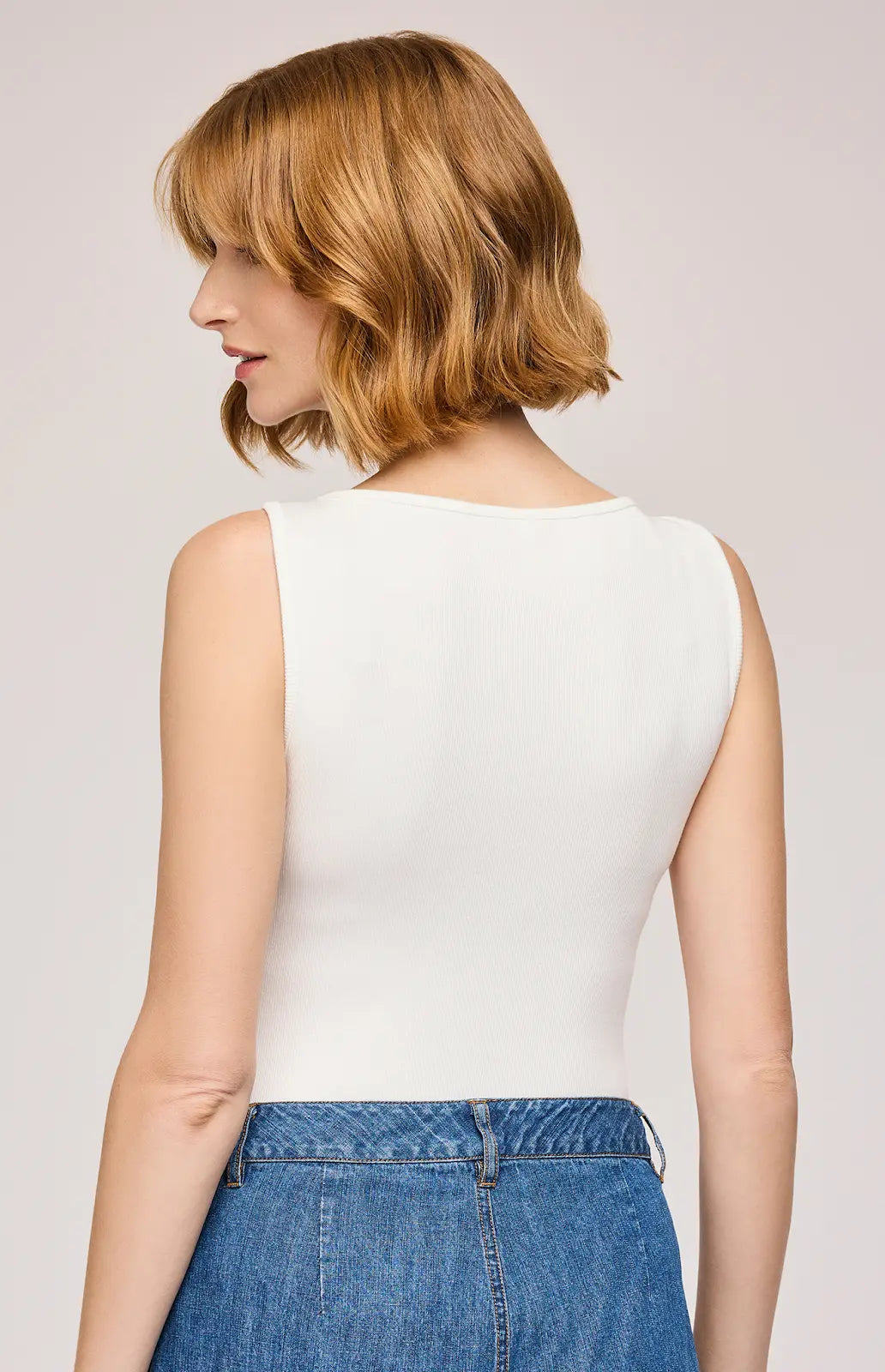 GENTLE FAWN | ICON NAIA TANK | WHITE