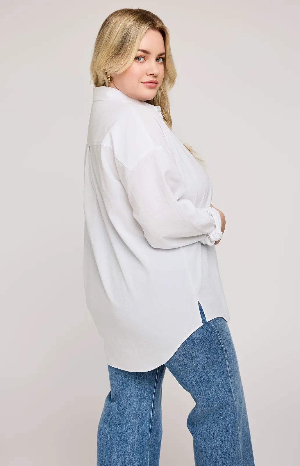GENTLE FAWN | CALLAHAN BUTTON-UP SHIRT | WHITE