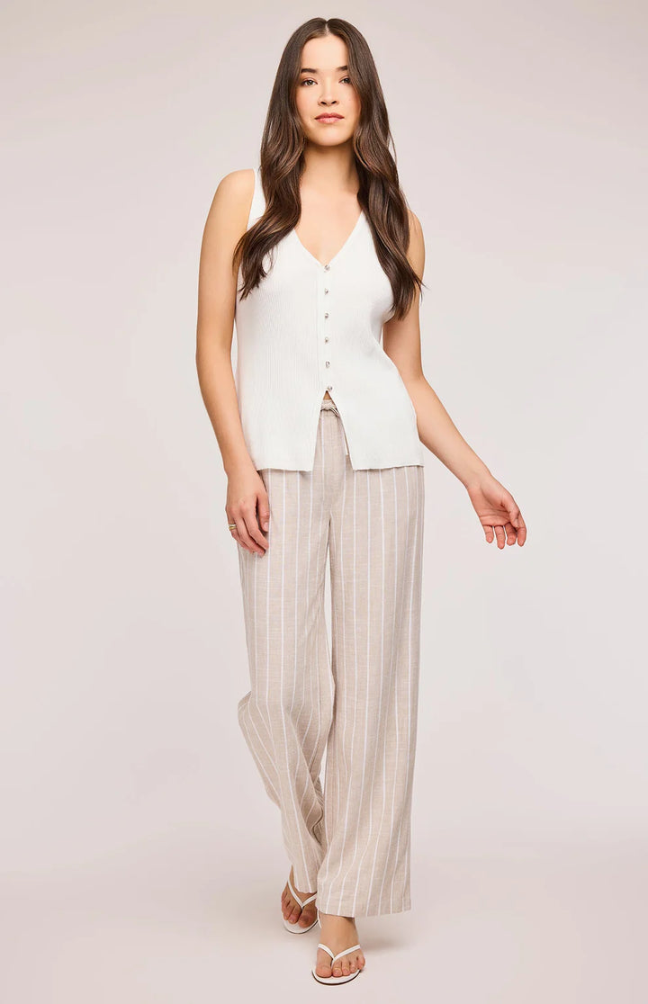GENTLE FAWN | FINLEY LINEN PANT | LINEN STRIPE