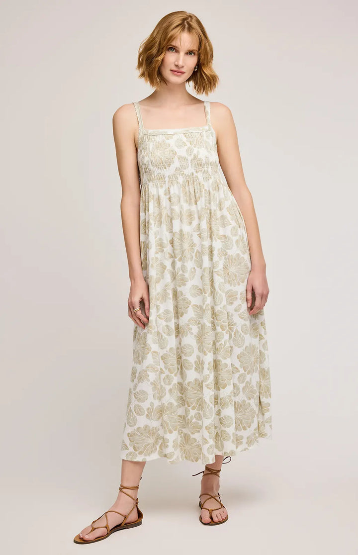 GENTLE FAWN | EVANGELINE MIDI DRESS | MATCHA BLOOM