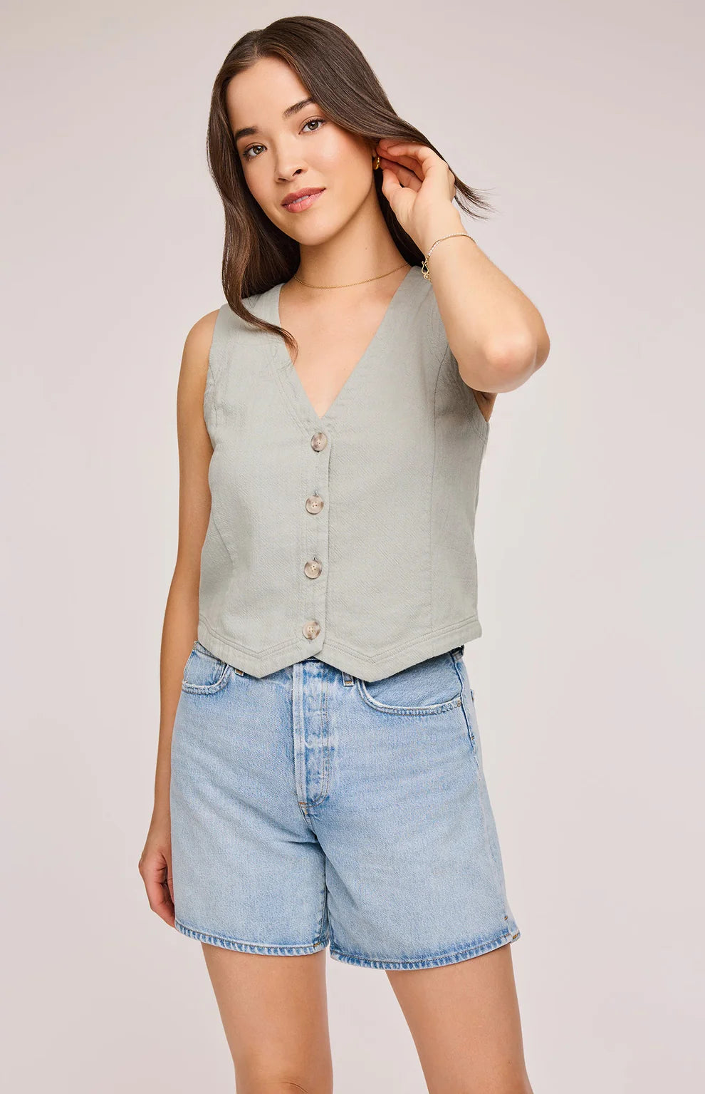 Gentle Fawn | Kyra Vest | Aloe