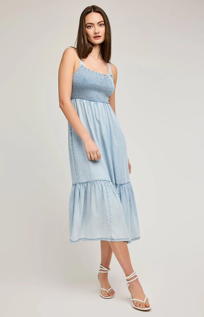 Gentle Fawn | Nova Midi Dress | Light Blue