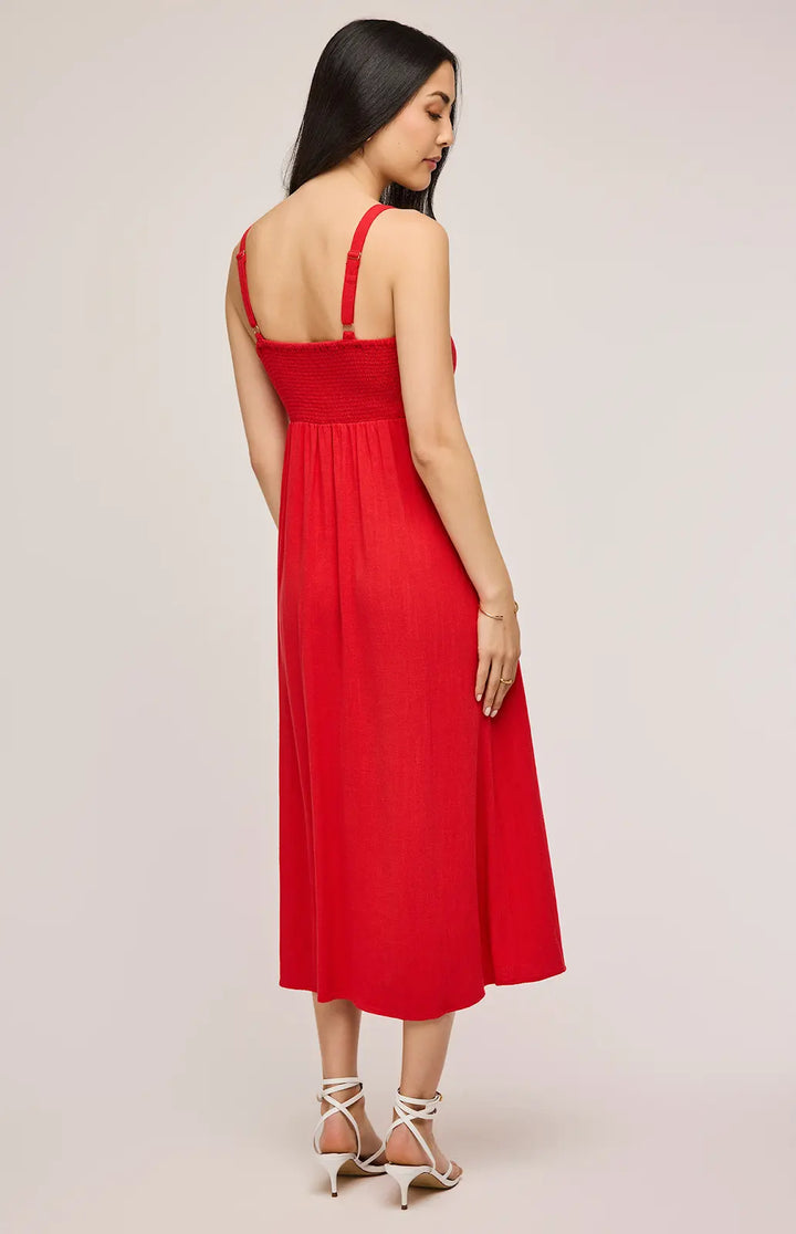 Gentle Fawn | Cairo Linen Dress | Red