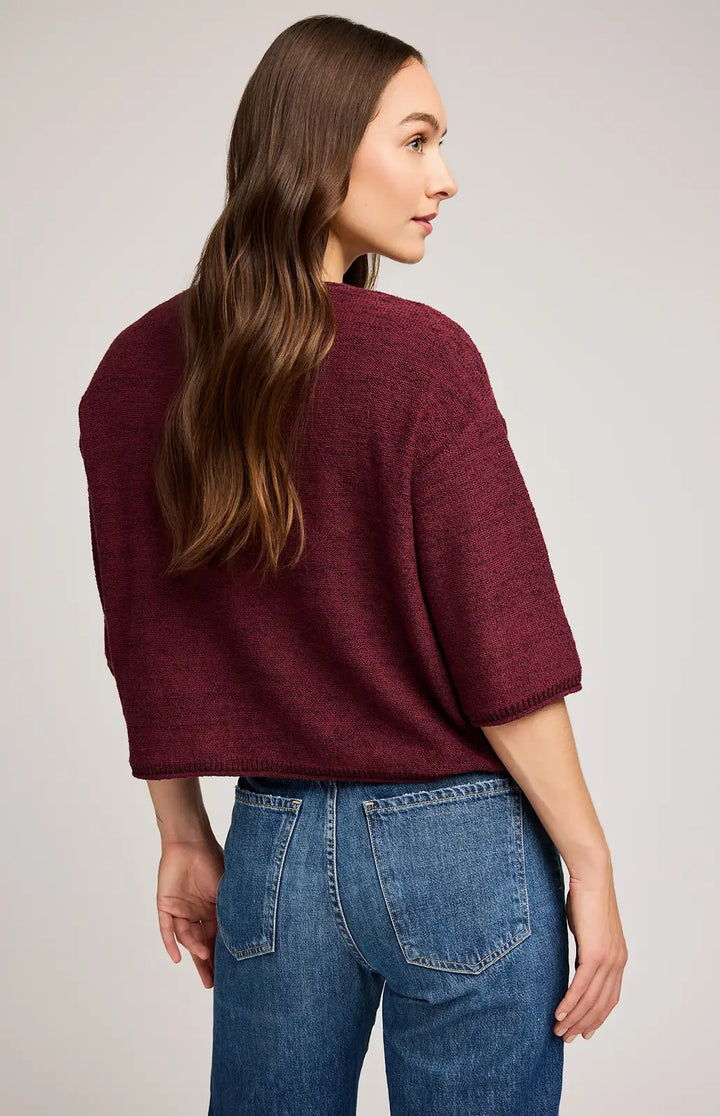 GENTLE FAWN | KERRIGAN KNIT PULLOVER | MERLOT