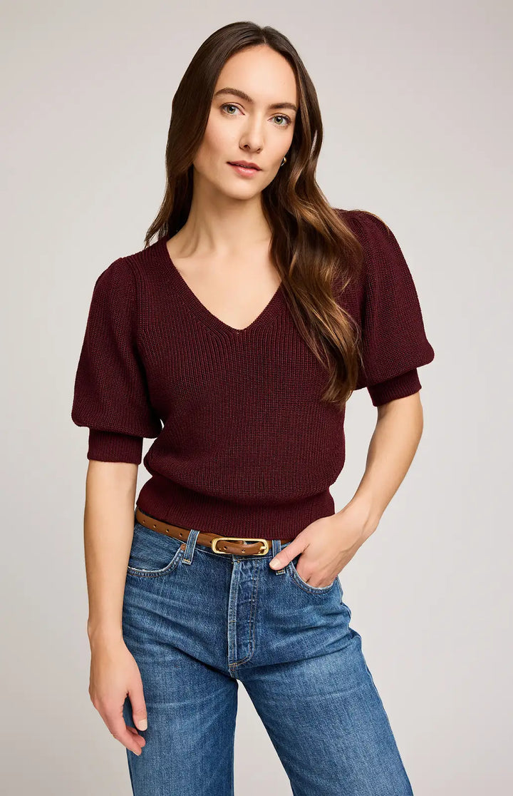 GENTLE FAWN | PHOEBE PULLOVER | MERLOT