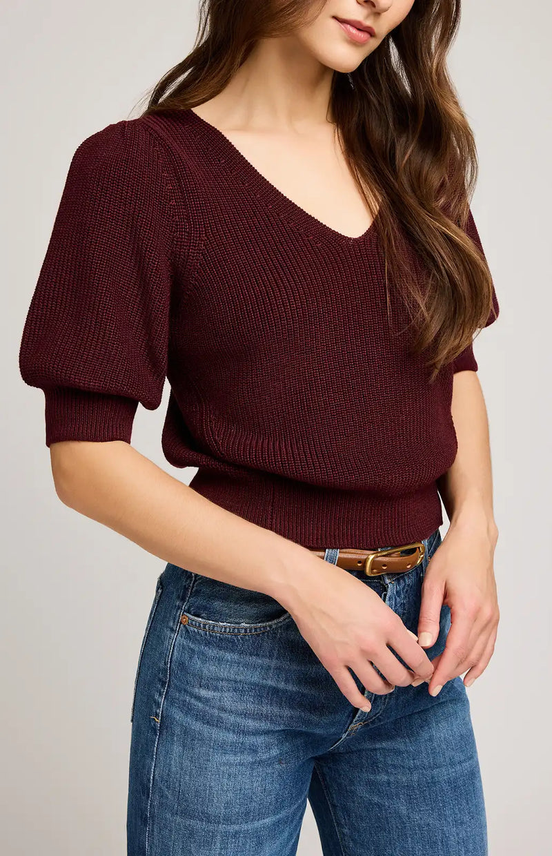 GENTLE FAWN | PHOEBE PULLOVER | MERLOT