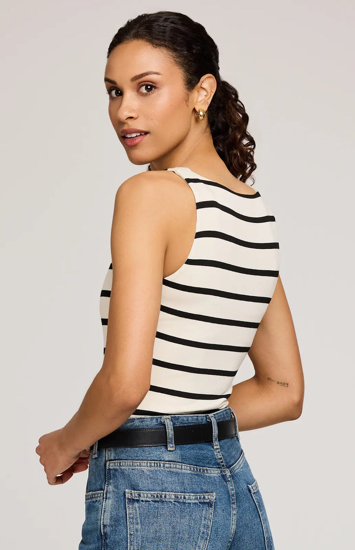GENTLE FAWN | CYRUS TANK | cream stripe