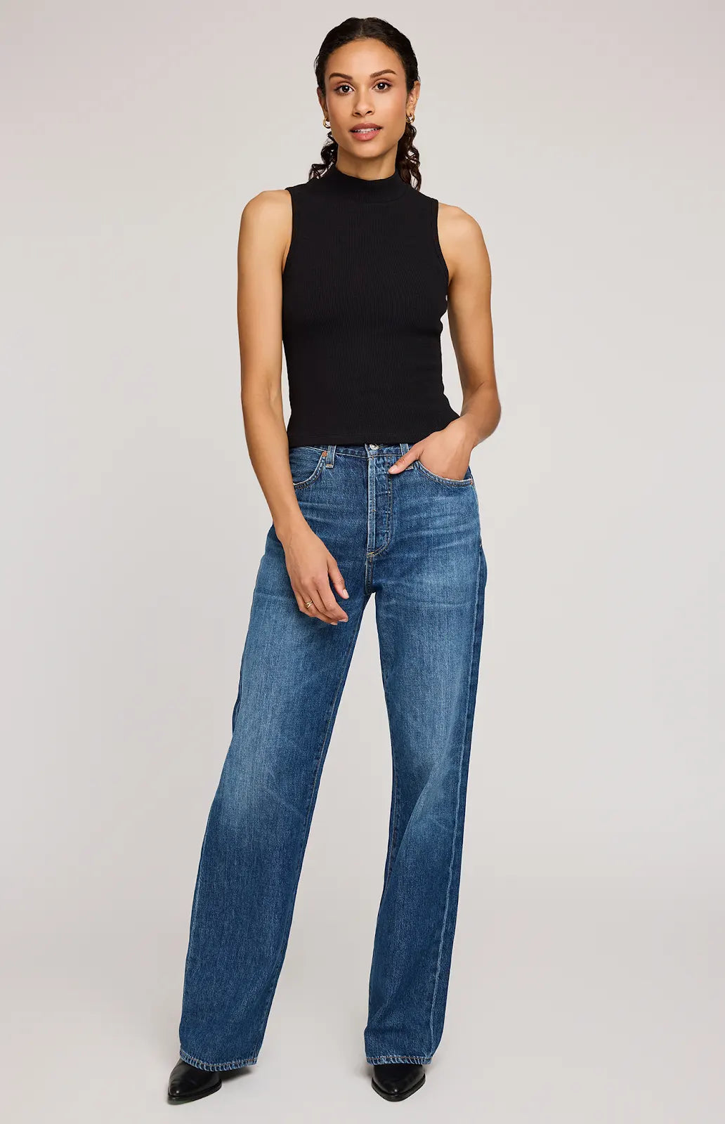 GENTLE FAWN | MICHELLE TANK | black