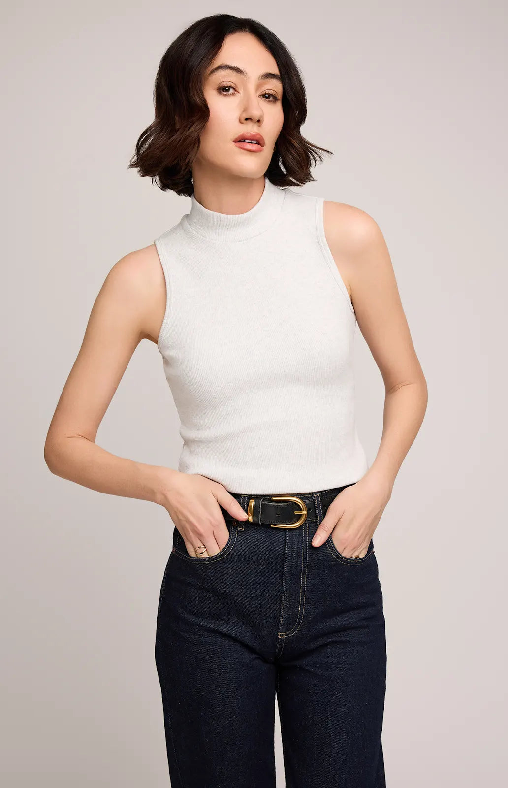 GENTLE FAWN | MICHELLE TANK | heather ash