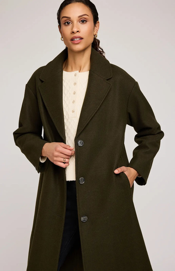 GENTLE FAWN | AGATHA COAT | hunter green