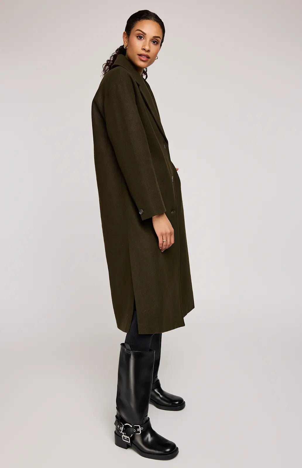 GENTLE FAWN | AGATHA COAT | hunter green
