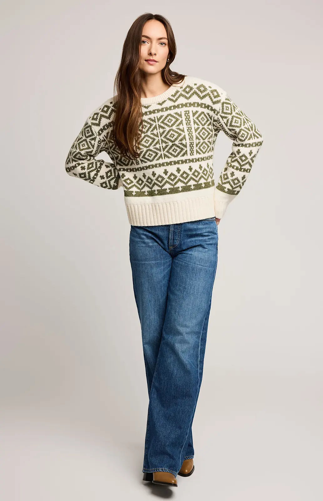 GENTLE FAWN | CYPRESS SWEATER | heather moss