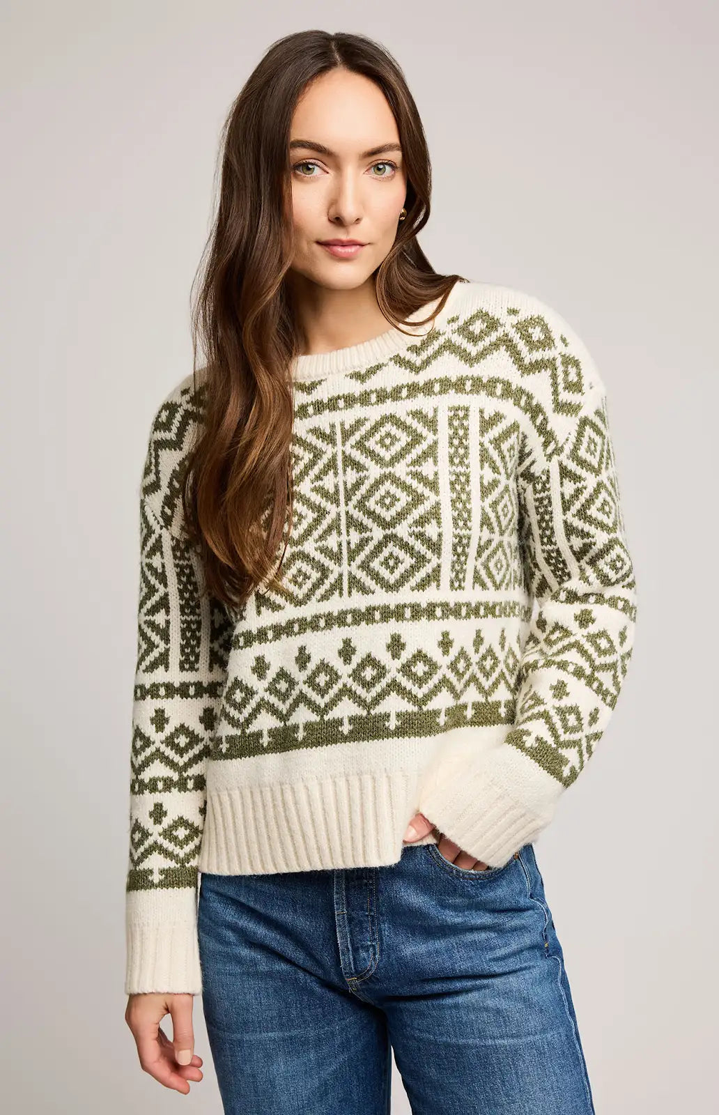 GENTLE FAWN | CYPRESS SWEATER | heather moss
