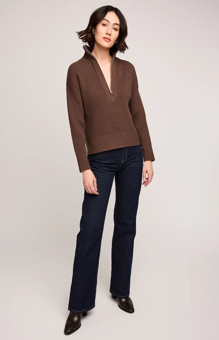 GENTLE FAWN | HOPE PULLOVER | java