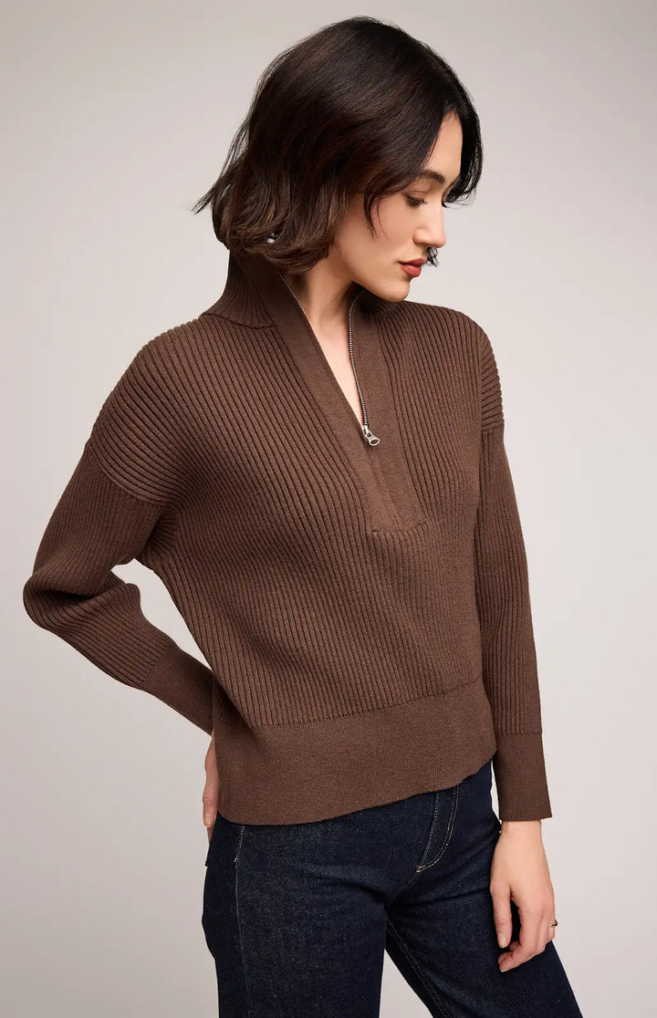 GENTLE FAWN | HOPE PULLOVER | java