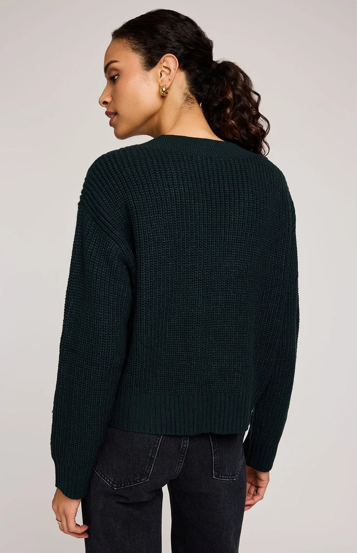 GENTLE FAWN | MARCIE PULLOVER SWEATER | wintergreen