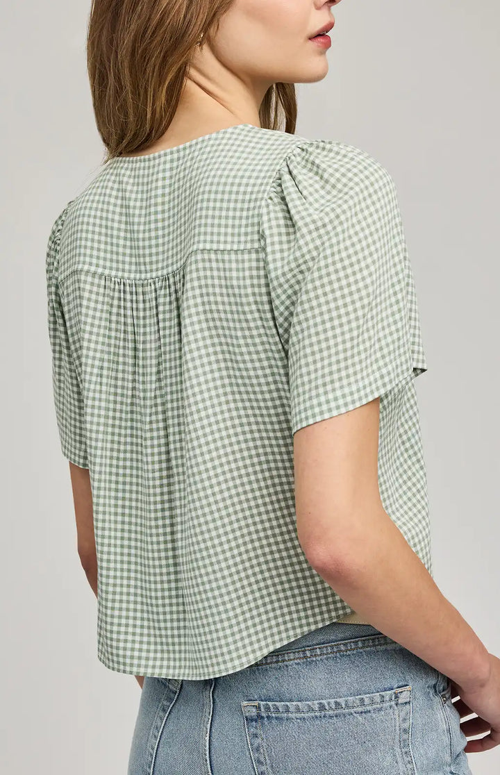 Gentle Fawn | Becca Blouse | pistachio gingham