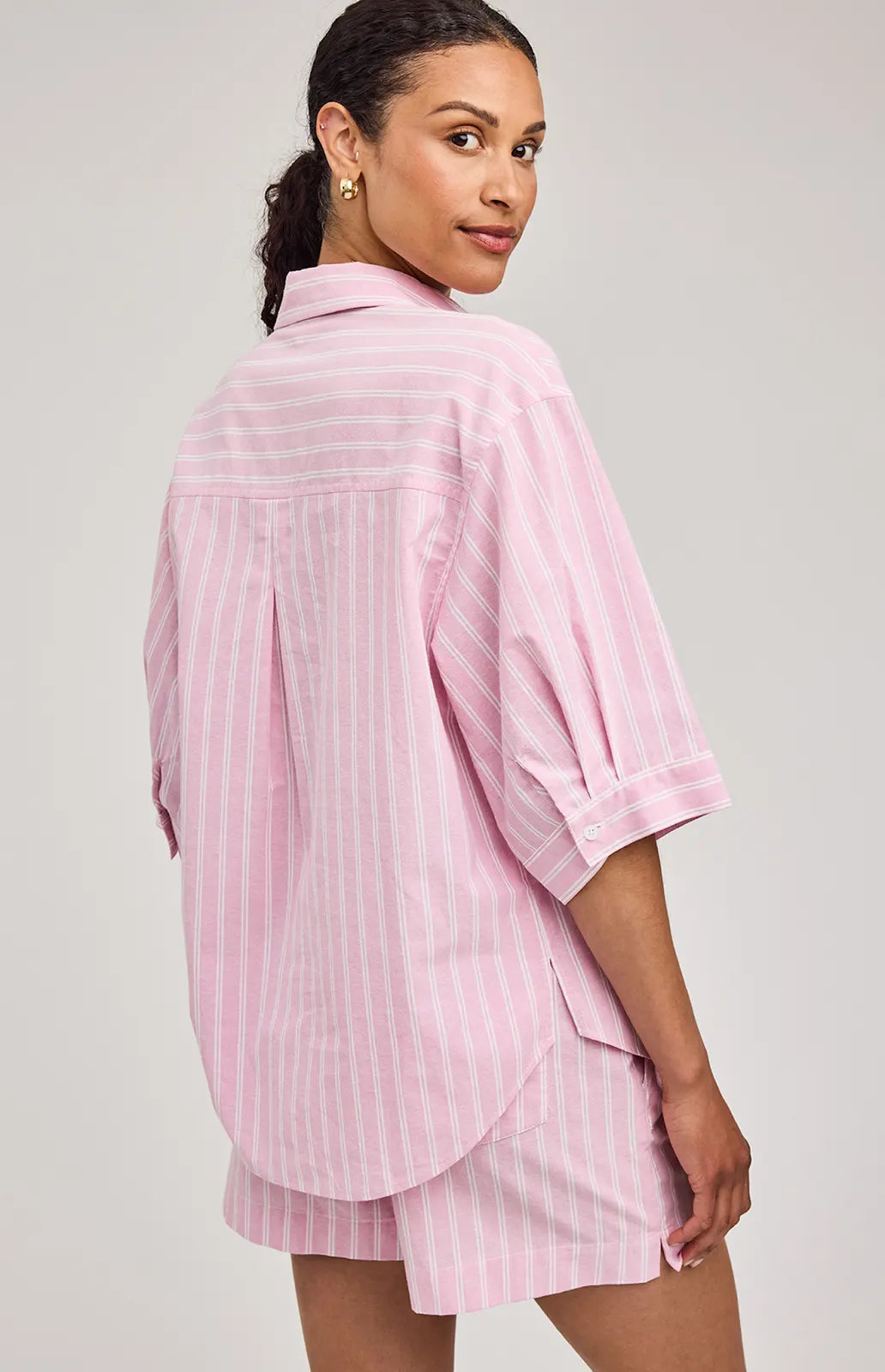 Gentle Fawn | Blaire Button Down | carnation stripe