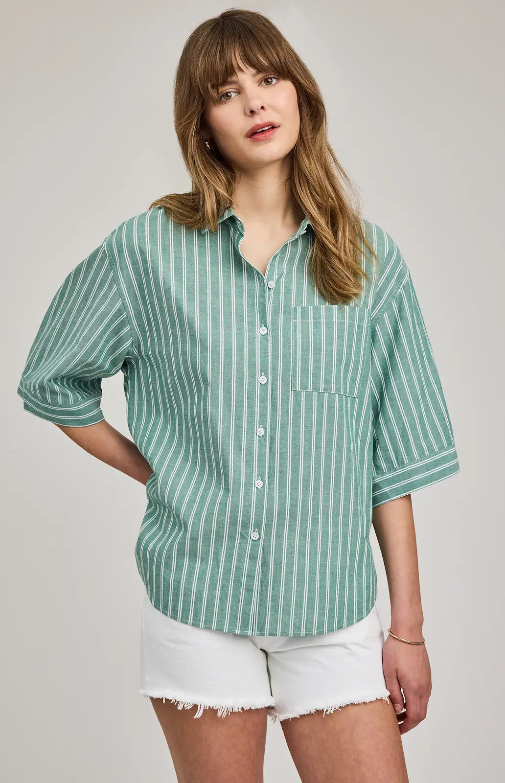 Gentle Fawn | Blaire Button Down | kelly stripe