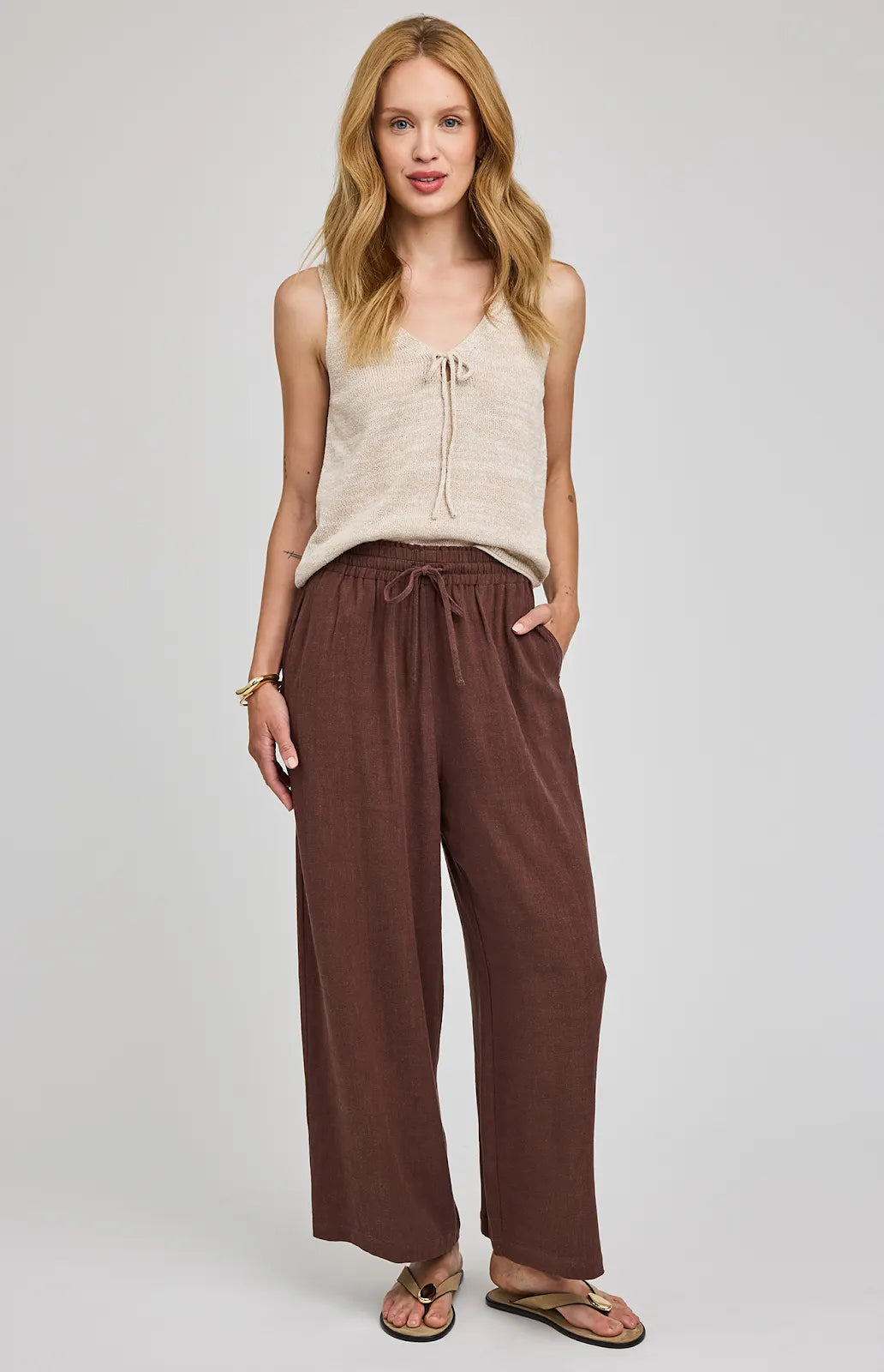 Gentle Fawn | Arlo Linen Pants | espresso