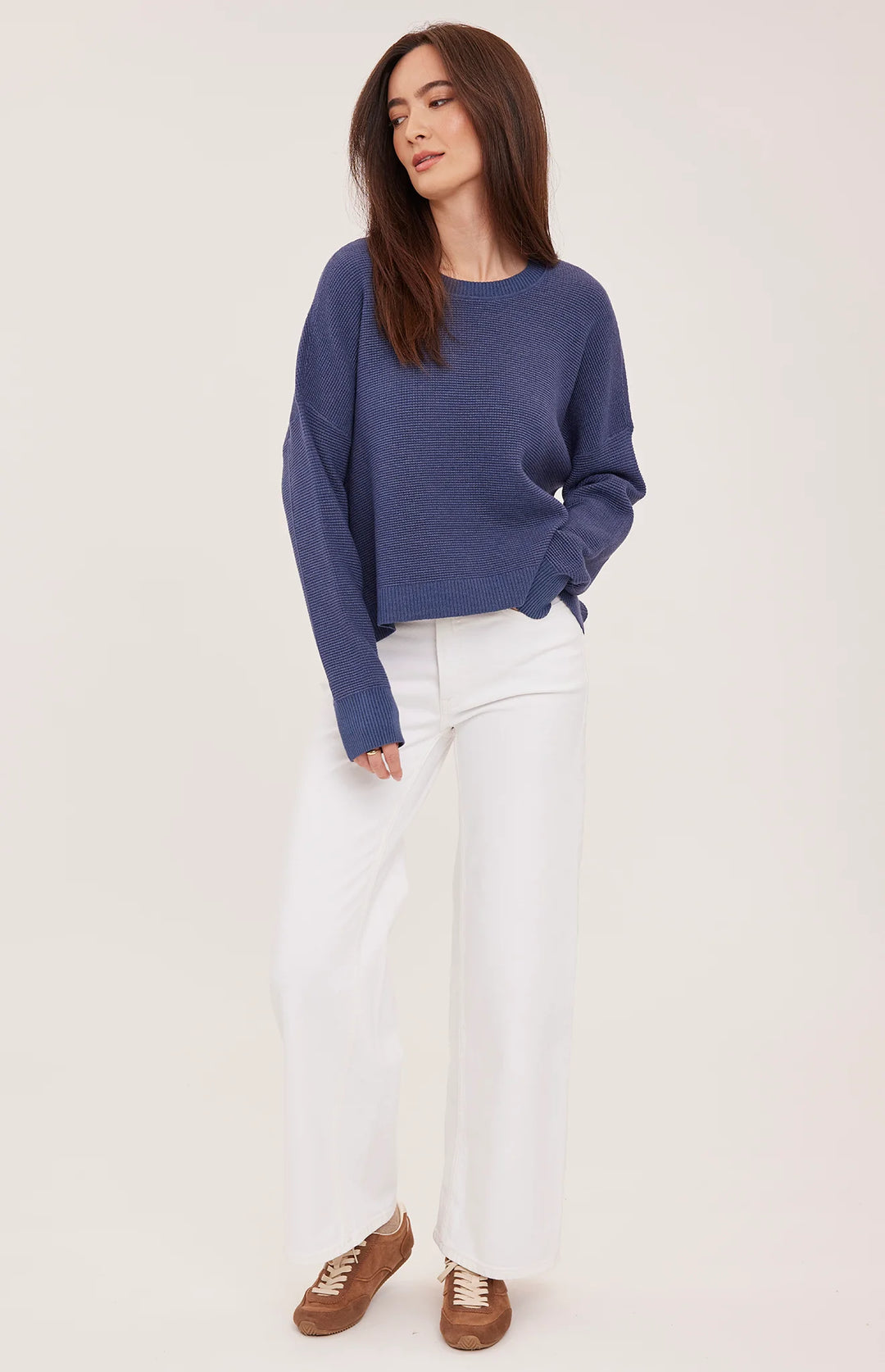 Gentle Fawn | Axel Pullover Sweater | heather navy