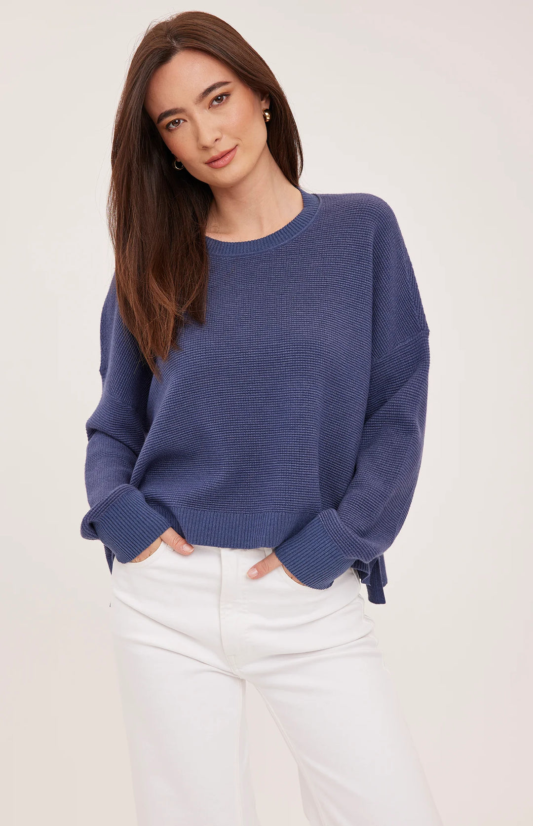 Gentle Fawn | Axel Pullover Sweater | heather navy