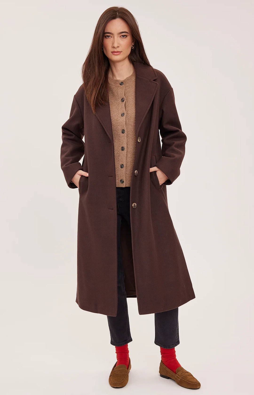 Gentle Fawn | Agatha Coat | chocolate