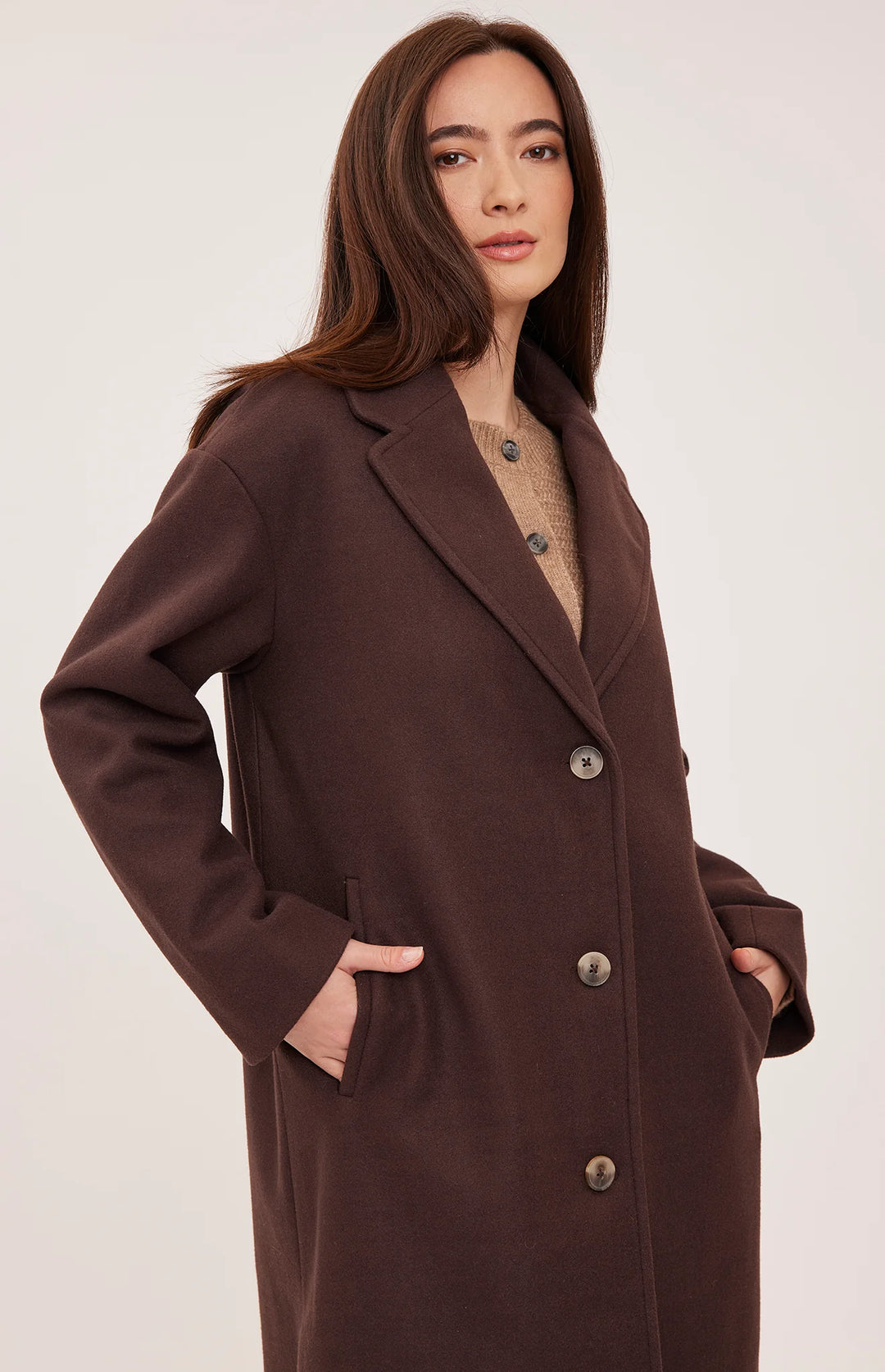 Gentle Fawn | Agatha Coat | chocolate
