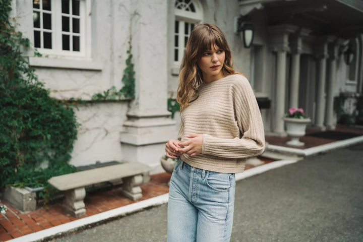 GENTLE FAWN | NIKO PULLOVER | heather khaki