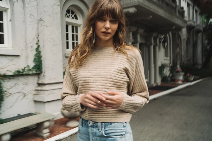 GENTLE FAWN | NIKO PULLOVER | heather khaki