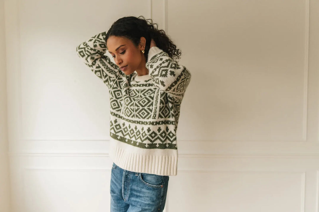 GENTLE FAWN | CYPRESS SWEATER | heather moss
