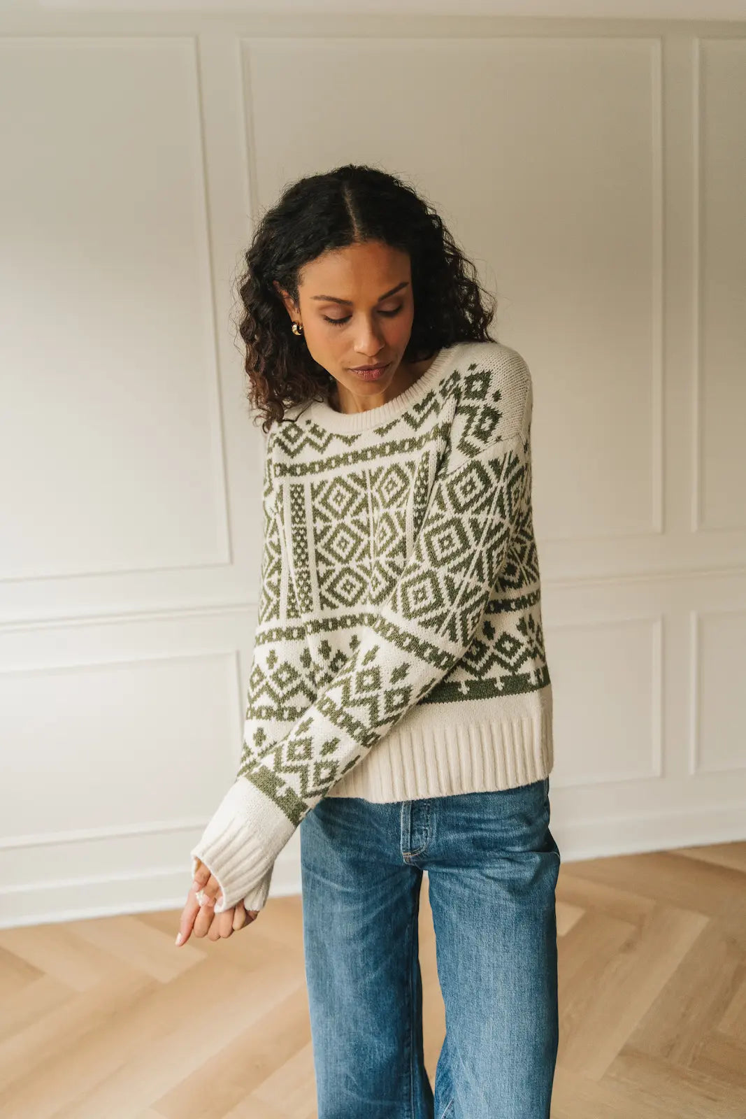 GENTLE FAWN | CYPRESS SWEATER | heather moss