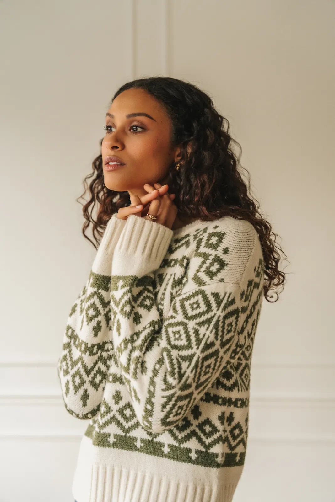 GENTLE FAWN | CYPRESS SWEATER | heather moss