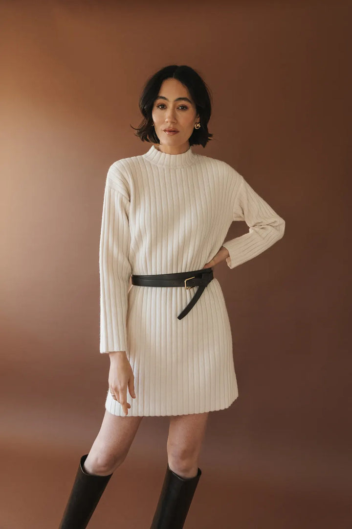 GENTLE FAWN | YVETTE SWEATER DRESS | cream