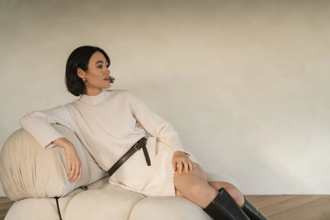 GENTLE FAWN | YVETTE SWEATER DRESS | cream