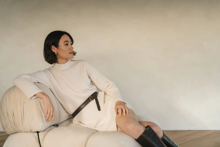 GENTLE FAWN | YVETTE SWEATER DRESS | cream