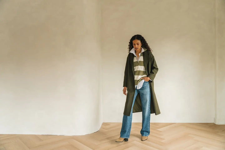 GENTLE FAWN | AGATHA COAT | hunter green