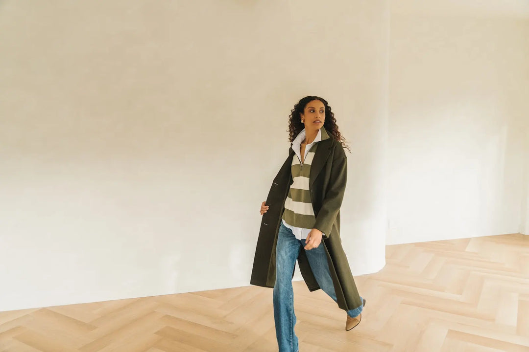 GENTLE FAWN | AGATHA COAT | hunter green