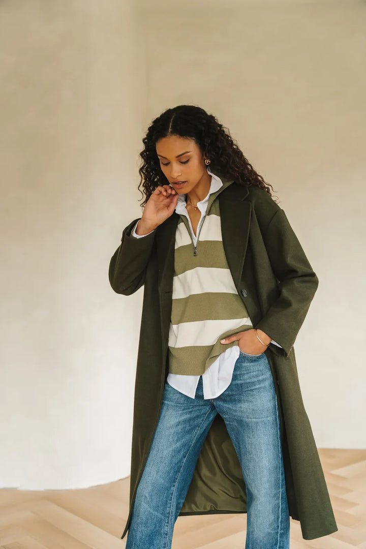 GENTLE FAWN | AGATHA COAT | hunter green