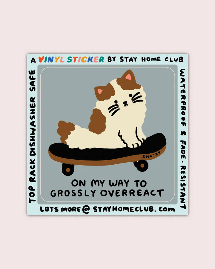 STAY HOME CLUB - STICKER - OVERREACT VINYL