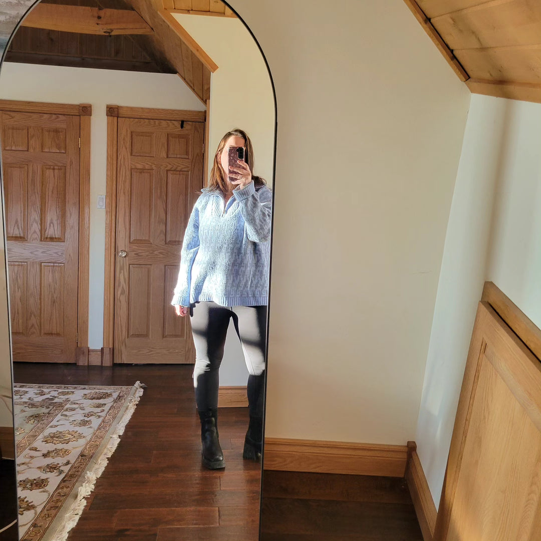 JOHN+JENN | Enzo Zip Sweater | chambray