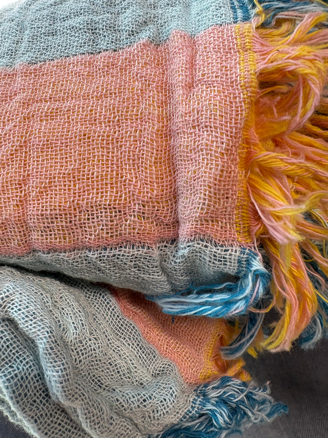 Tofino Towel | The Banks Muslin Turkish Towel | mint mix