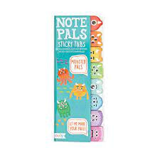 Note Pals Sticky Tabs | 2 designs - Monsters or Unicorns