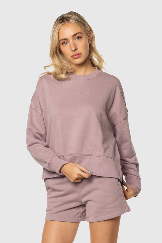 Terry sweat shorts | mauve