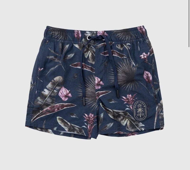 Youth swim shorts | floral